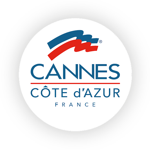 Le logo Cannes Côte d'Azur France.